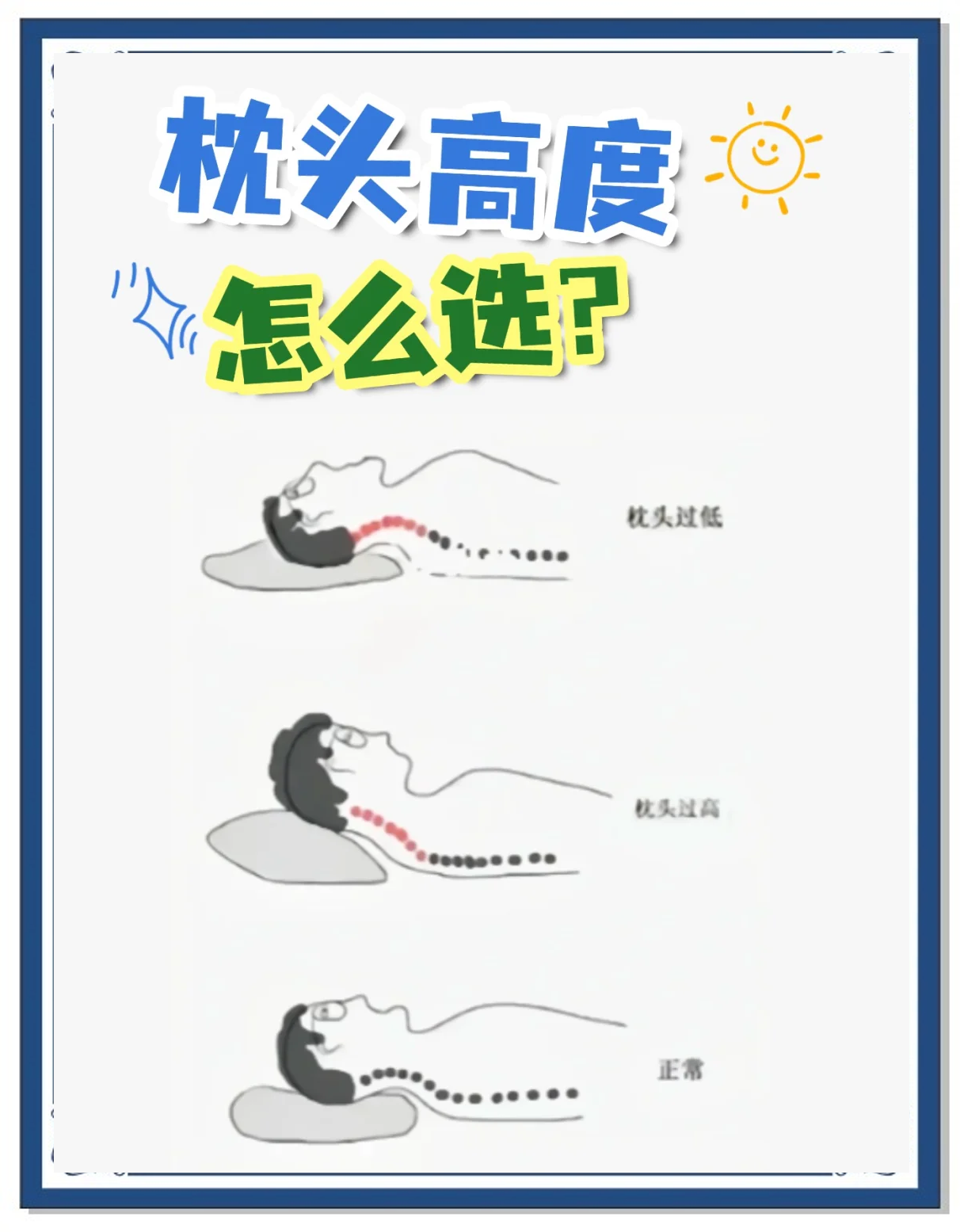 图说百科丨正确使用枕头,看看怎么躺更科学